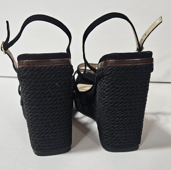 JIMMY CHOO Suede Ariela 110 Wedge Sandals Size 39 - Picture 6 of 10